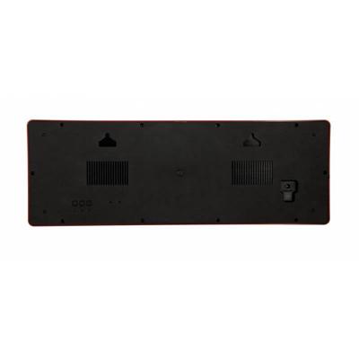Wand-/tafelklok - 51,5 x 18 x 4,5 cm - plastic - 'Big D' Wand-/tafelklok - 51,5 x 18 x 4,5 cm - plastic - 'Big D'