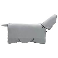 VidaXL Paardendeken volledig lichtgrijs en roze polyester - thumbnail