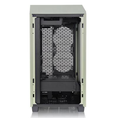 Thermaltake The Tower 200 Mini-tower PC-behuizing Lichtgroen 2 voorgeïnstalleerde ventilators, Zijvenster, Stoffilter