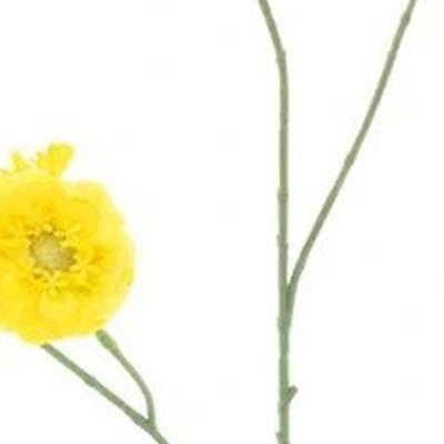 Mini zinnia spray yellow 88 cm kunstbloem Erutan Avon - Erutan avon