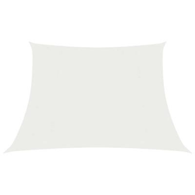 VidaXL Zonnezeil 160 g/m² 4/5x4 m hdpe wit
