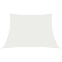 VidaXL Zonnezeil 160 g/m² 4/5x4 m hdpe wit - thumbnail