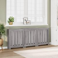 Radiatorombouw 205x21,5x83,5 cm bewerkt hout grijs sonoma eiken - thumbnail
