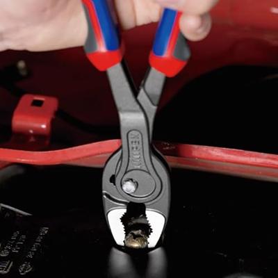 Knipex TwinGrip voor- en zijsnijtang | Meer-componentengreep | Grijs geatramenteerd | Lengte 250 mm | Zelfbedieningskaart/blister - 82 02 250 SB