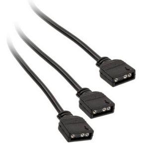 Y-kabel PC-ventilator [1x PC-ventilatorbus 3-polig - 2x PC-ventilatorbus 3-polig] 0.30 m Zwart Kolink