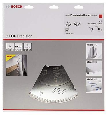 Bosch Accessories Top Precision 2608642110 Hardmetaal-cirkelzaagblad 300 x 30 x 3.2 mm Aantal tanden: 96 1 stuk(s) Bosch Accessories Top Precision 2608642110 Hardmetaal-cirkelzaagblad 300 x 30 x 3.2 mm Aantal tanden: 96 1 stuk(s)