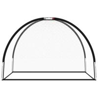 VidaXL Golftrainingsnet 300x150x210 cm polyester zwart - thumbnail