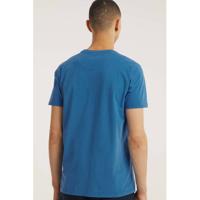 Petrol Industries T-shirt met printopdruk blauw - thumbnail