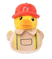 Fuzzyard Waddle Squad-dle Diverse Pluche Hondenspeelgoed (Firequacker) - thumbnail