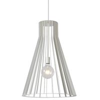 Scandinavische Hanglamp Mikaela Koker Wit - thumbnail