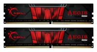 G.Skill Aegis Werkgeheugenset voor PC DDR4 32 GB 2 x 16 GB Non-ECC 3000 MHz 288-pins DIMM CL16-18-18-38 F4-3000C16D-32GISB - thumbnail