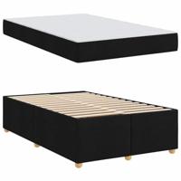 Bedframe met matras Zwart 120 x 190 cm Stof - thumbnail