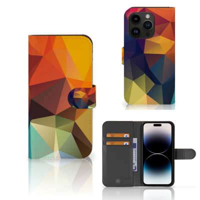 iPhone 15 Pro | Book Case | Polygon Color