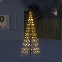 VidaXL Led-kerstboom aan vlaggenmast 200 led's warm wit 180 cm - thumbnail