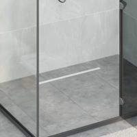 VidaXL 360° doucheafvoer met slank model zilver 60 cm - thumbnail