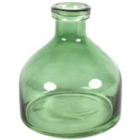 Countryfield Bloemenvaas Low Bottle - groen - glas - H20 cmA - thumbnail