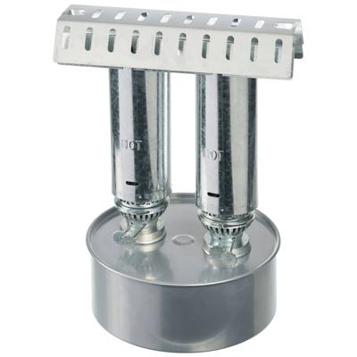 Kasverwarmer met 2 branders 4.5l tot 5 m2