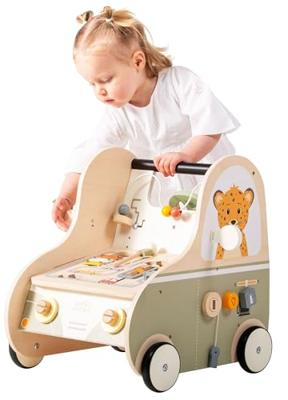Houten Loopwagen Auto Jack & Jacky