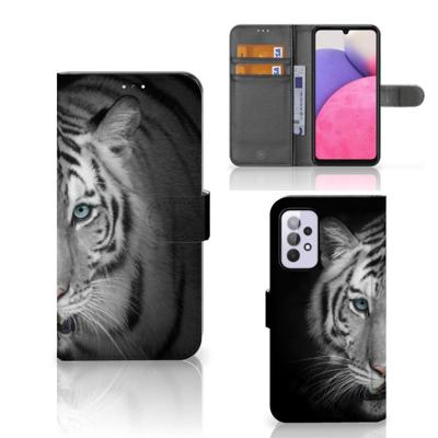 Samsung Galaxy A33 5G | Telefoonhoesje | Met pasjeshouder | Tijger Samsung Galaxy A33 5G | Telefoonhoesje | Met pasjeshouder | Tijger
