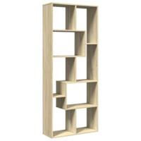 Kamerscherm / boekenkast 67x25x161,5 cm hout sonoma eikenkleur - thumbnail