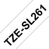 Brother TZESL261 Labeltape zelflaminerend Tapekleur: Wit Tekstkleur: Zwart 36 mm 8 m - thumbnail