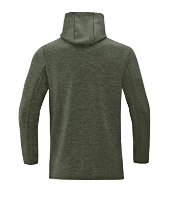 JAKO 6729D Sweater Met Kap Premium Basics Dames - Kaki Gemeleerd - 34