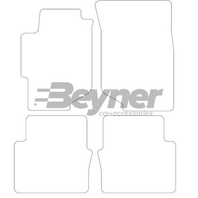 Velours Automatten passend voor Honda Accord 1998-2000 4-deli HL1241354