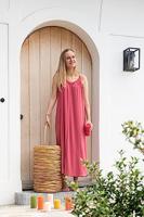 J-Line lantaarn Isabelle - hout - naturel - thumbnail