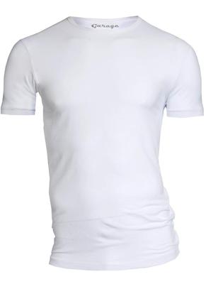 Garage Bodyfit T-shirt R-neck Basic T-shirts White