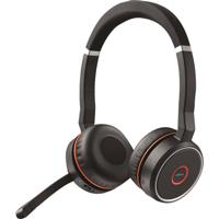 Jabra Evolve 75 MS Draadloze Stereo On-Ear Headset – Microsoft-gecertificeerde Koptelefoon met Lange Batterijduur – USB Bluetooth Adapter – Zwart - thumbnail