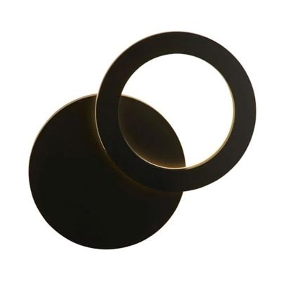 Searchlight Zwarte wandlampHyde Ø 21cm - 84751BK