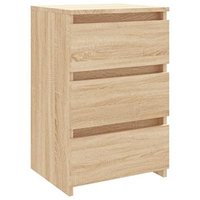 Nachtkastjes 2 st 40x35x62,5 cm spaanplaat sonoma eikenkleurig