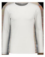 Rib Naadloos Thermo Sportshirt - Wit - thumbnail