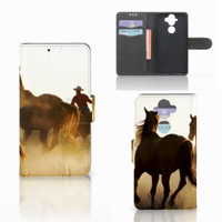 Nokia 8 Sirocco | Nokia 9 Telefoonhoesje met Pasjes Design Cowboy - thumbnail