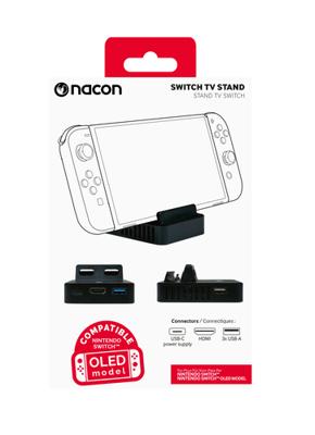 Dankzij de draagbare Bluetooth®-luidsprekers Nacon SWITCHTVSTAND Zwart
