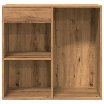 Cosmeticakast 80x40x75 cm bewerkt hout artisanaal eikenkleur
