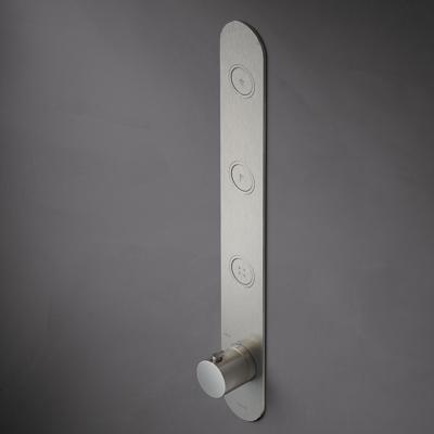 Douchethermostaat Hotbath Cobber Inbouw 3 Pushbuttons Geborsteld Messing PVD (excl. inbouwdeel)