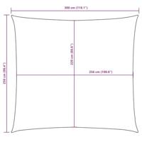 Zonnescherm rechthoekig 2,5x3 m oxford stof wit - thumbnail