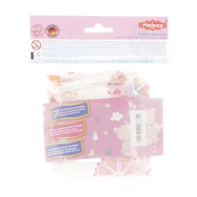 Heless Poppenluiers roze - 3st, 28-35 cm