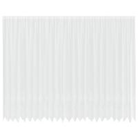 VidaXL Kantgordijn met gordijnen bloemen wit 260 x 600 cm polyester - thumbnail