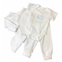Soft Touch babykleding set Prince wit 4-delig mt 50/56 - thumbnail