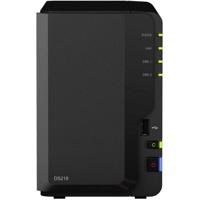 Synology DiskStation DS218 data-opslag-server NAS Desktop Ethernet LAN Zwart RTD1296 - thumbnail