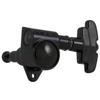 Grover Super Rotomatics 18:1 Gear Ratio 109-18 Series black chrome stemmechanieken set van 6 - 3x3 - thumbnail