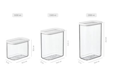Mepal bewaardoos Modula 2000 ml - wit - thumbnail