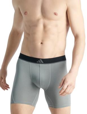 Adidas Boxershorts Micro flex lang 3-pack zwart grijs