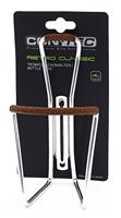 CONTEC bidonhouder "retro classic" ct bottle cage retro cl. silver w. leather - thumbnail