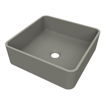 Arcqua Case Opbouw Waskom Vierkant 37x37 Mat Beton Arcqua