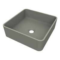 Arcqua Case Opbouw Waskom Vierkant 37x37 Mat Beton Arcqua - thumbnail