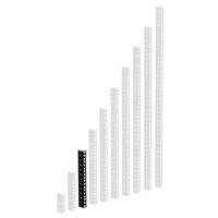 Adam Hall 61535 B 6 Bevestigingsrail 6 HE - thumbnail