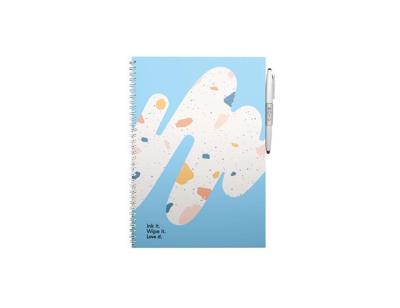 MOYU Uitwisbaar notitieboek - hardcover a4 - rocky ice MOYU Uitwisbaar notitieboek - hardcover a4 - rocky ice